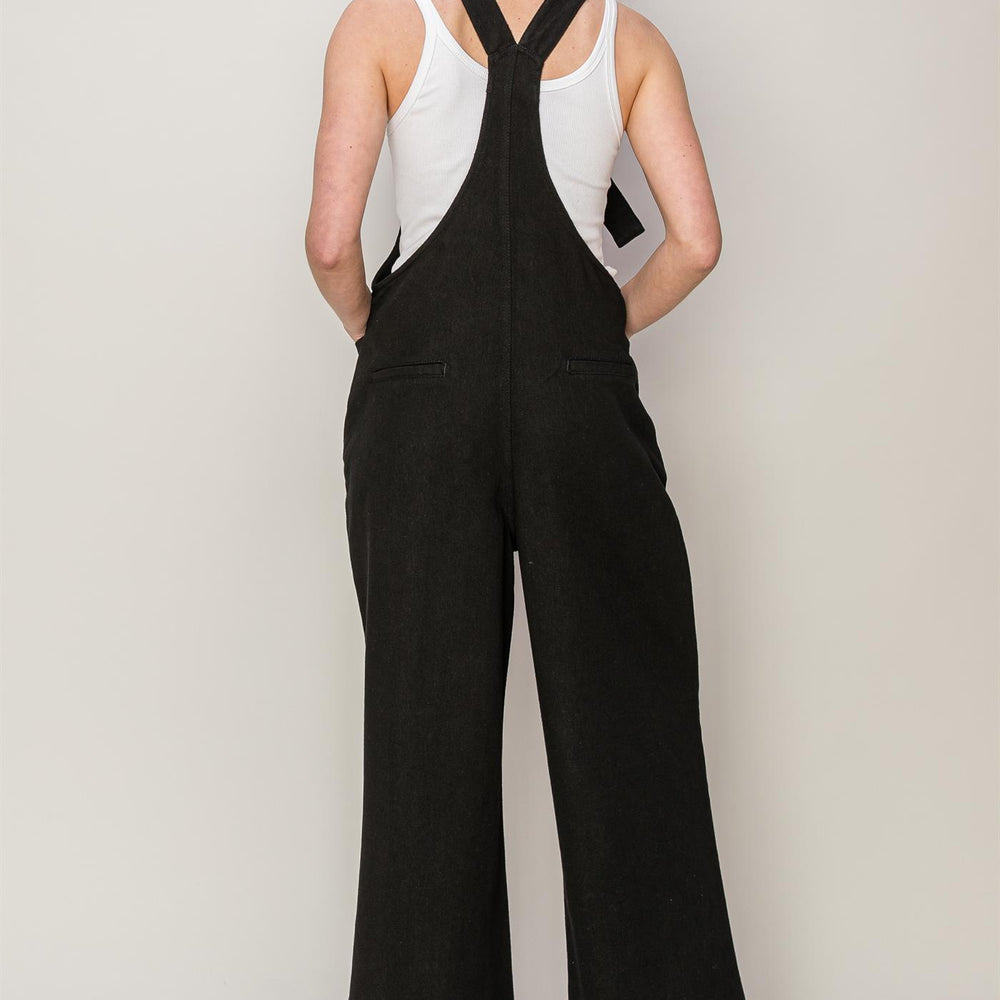 
                  
                    Washed Twill Overall Jumpsuit with Pockets
                  
                