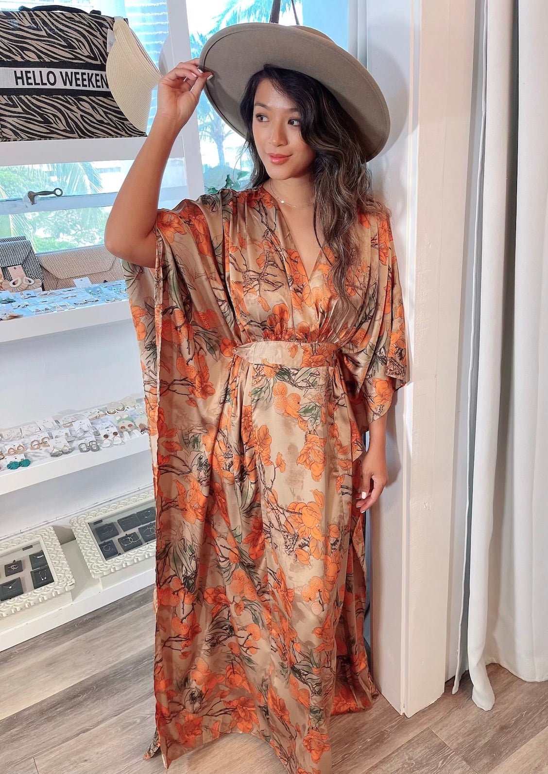 Kimono deals sleeve maxi