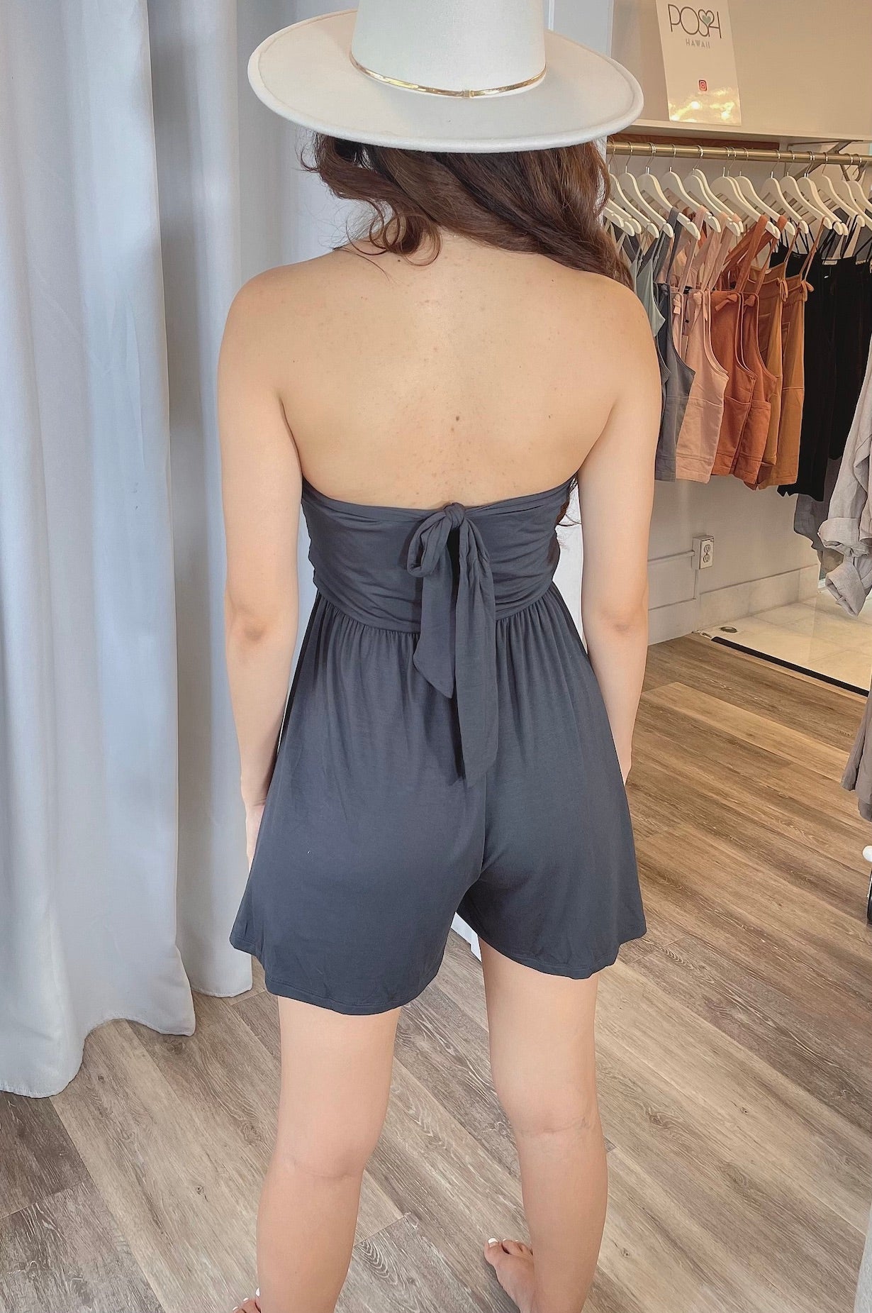 
                  
                    Convertible V-Neck Romper with Pockets
                  
                