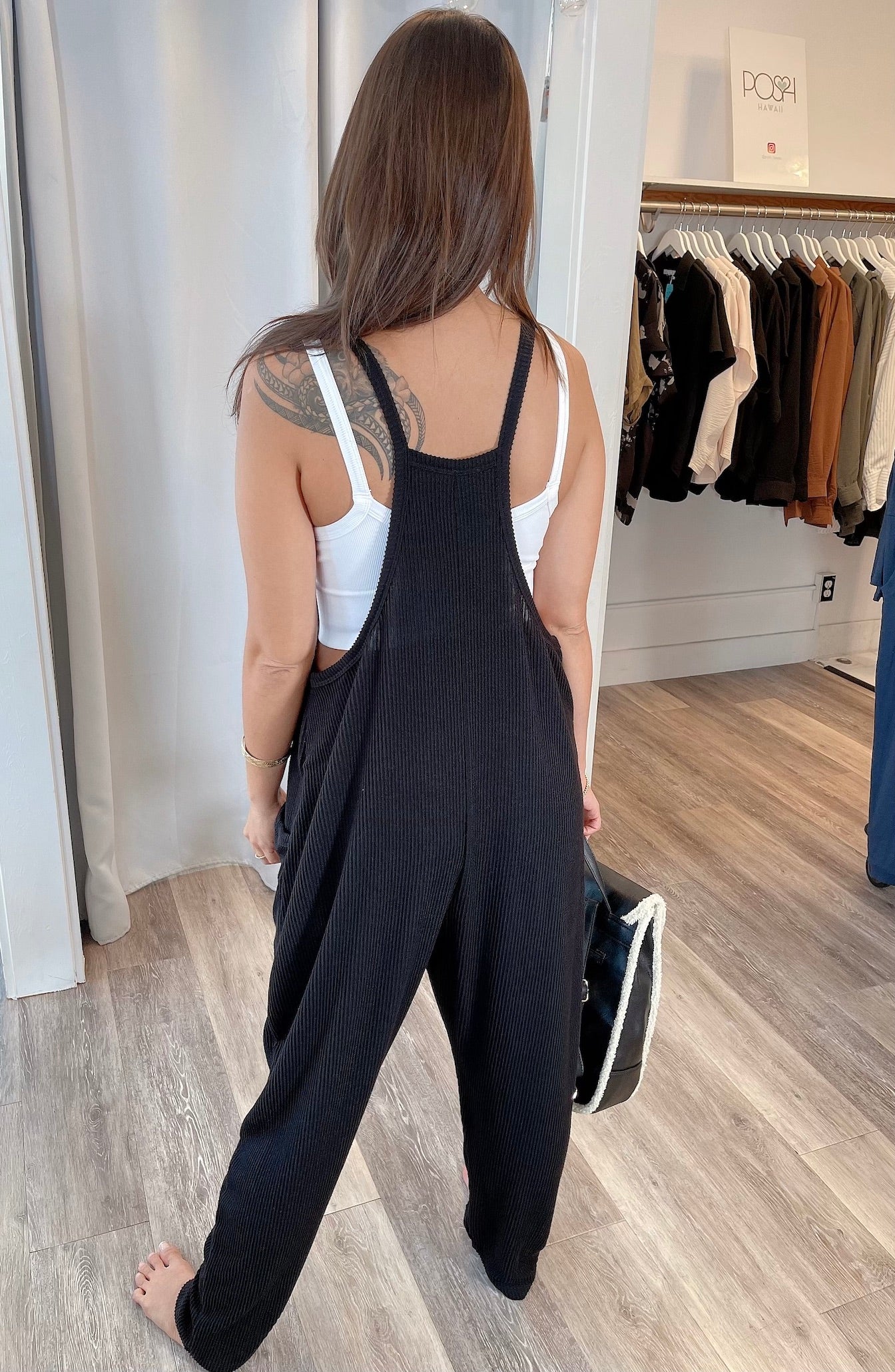
                  
                    Ribbed Tank Jumpsuit with Pockets
                  
                