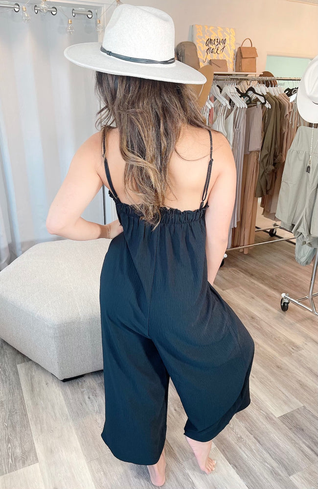 
                  
                    Spaghetti Strap Tank Jumpsuit with Pockets & Adjustable Straps
                  
                