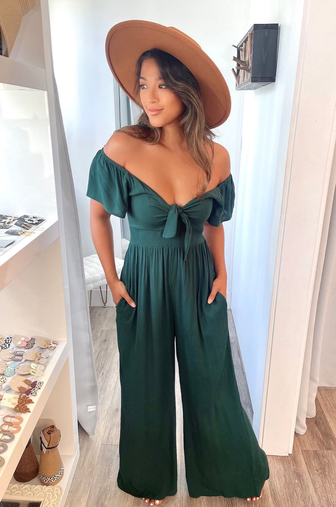 
                  
                    Flutter Sleeve Front Tie Jumpsuit with Pockets
                  
                