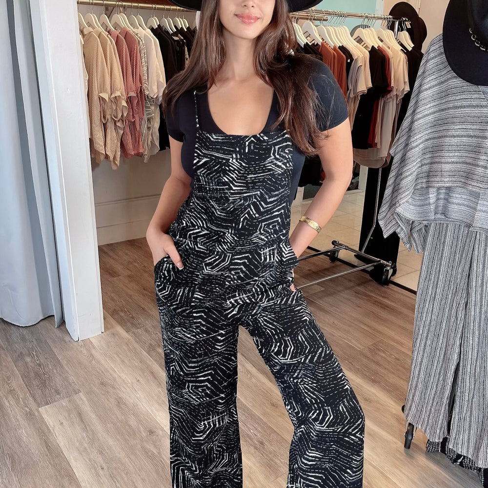 
                  
                    Printed Relaxed Fit Overall Jumpsuit with Pockets
                  
                
